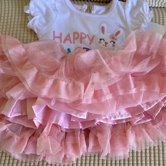 Baby Girl Happy Easter Dress - Picture 4 of 4